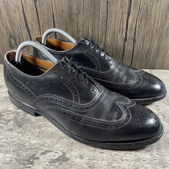 Allen Edmonds Chester Black Oxfords Dress Shoes Mens Size 10 - Picture 2 of 9
